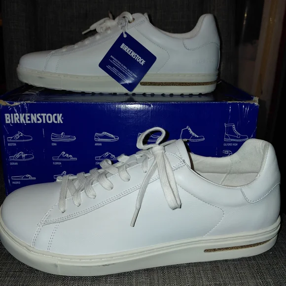 Birkenstock Bend Low Men's Classic White Sneakers - Picture 8 of 11